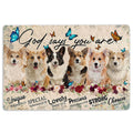 Ohaprints-Doormat-Outdoor-Indoor-Corgis-Dog-God-Says-You-Are-Unique-Gifts-For-Dog-Lover-Rubber-Door-Mat-1305-18'' x 30''