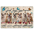 Ohaprints-Doormat-Outdoor-Indoor-Bulldogs-Dog-God-Says-You-Are-Unique-Gifts-For-Dog-Lover-Rubber-Door-Mat-1307-18'' x 30''