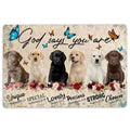 Ohaprints-Doormat-Outdoor-Indoor-Labrador-Retrievers-God-Says-You-Are-Unique-Gifts-For-Dog-Lover-Rubber-Door-Mat-1312-18'' x 30''