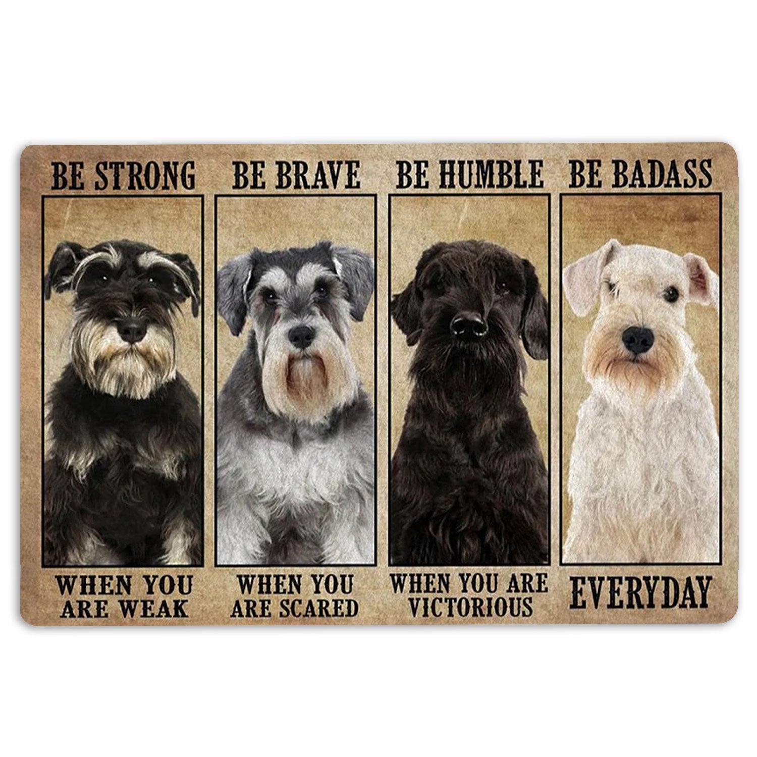 Ohaprints-Doormat-Outdoor-Indoor-Be-Strong-Brave-Humble-Badass-Schnauzer-Dog-Gifts-For-Dog-Lovers-Rubber-Door-Mat-1320-18'' x 30''