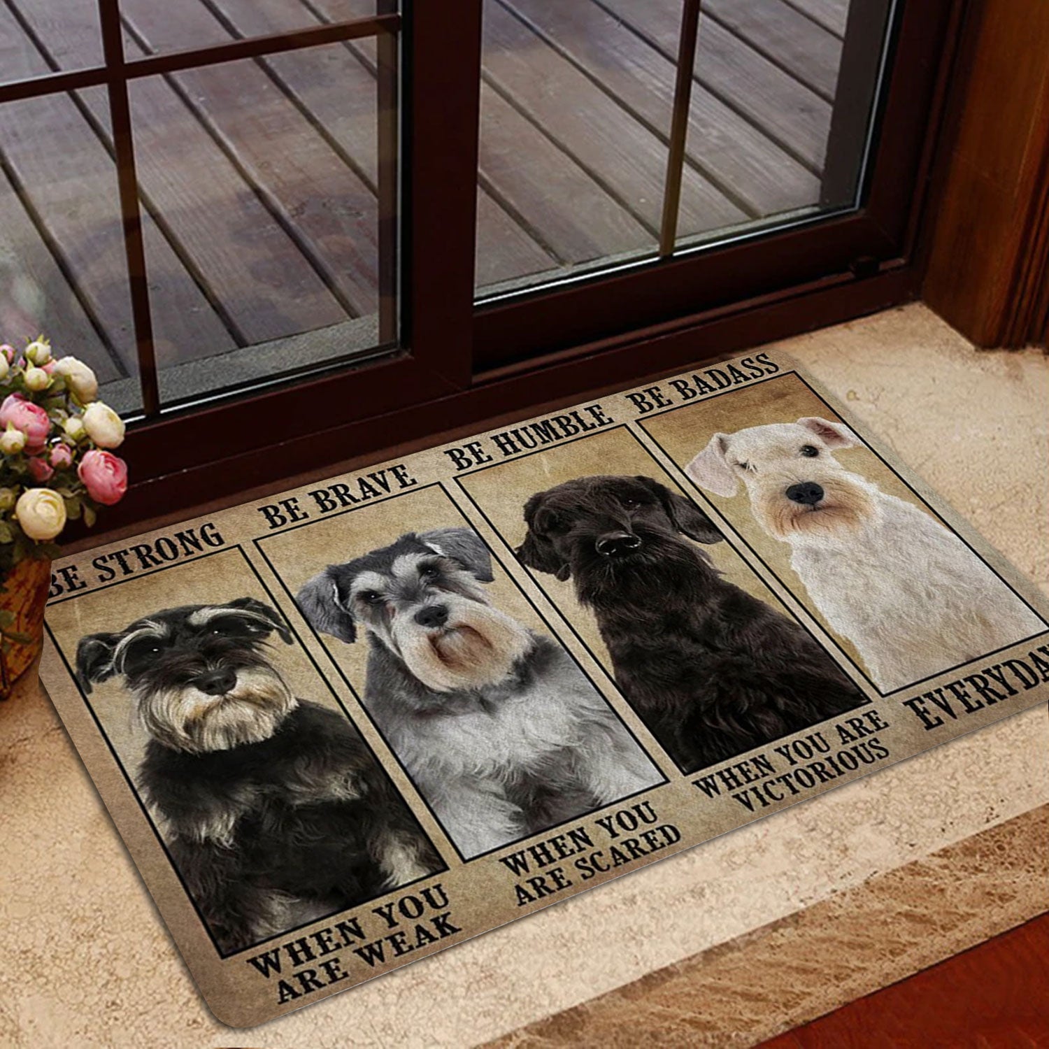 Ohaprints-Doormat-Outdoor-Indoor-Be-Strong-Brave-Humble-Badass-Schnauzer-Dog-Gifts-For-Dog-Lovers-Rubber-Door-Mat-1320-