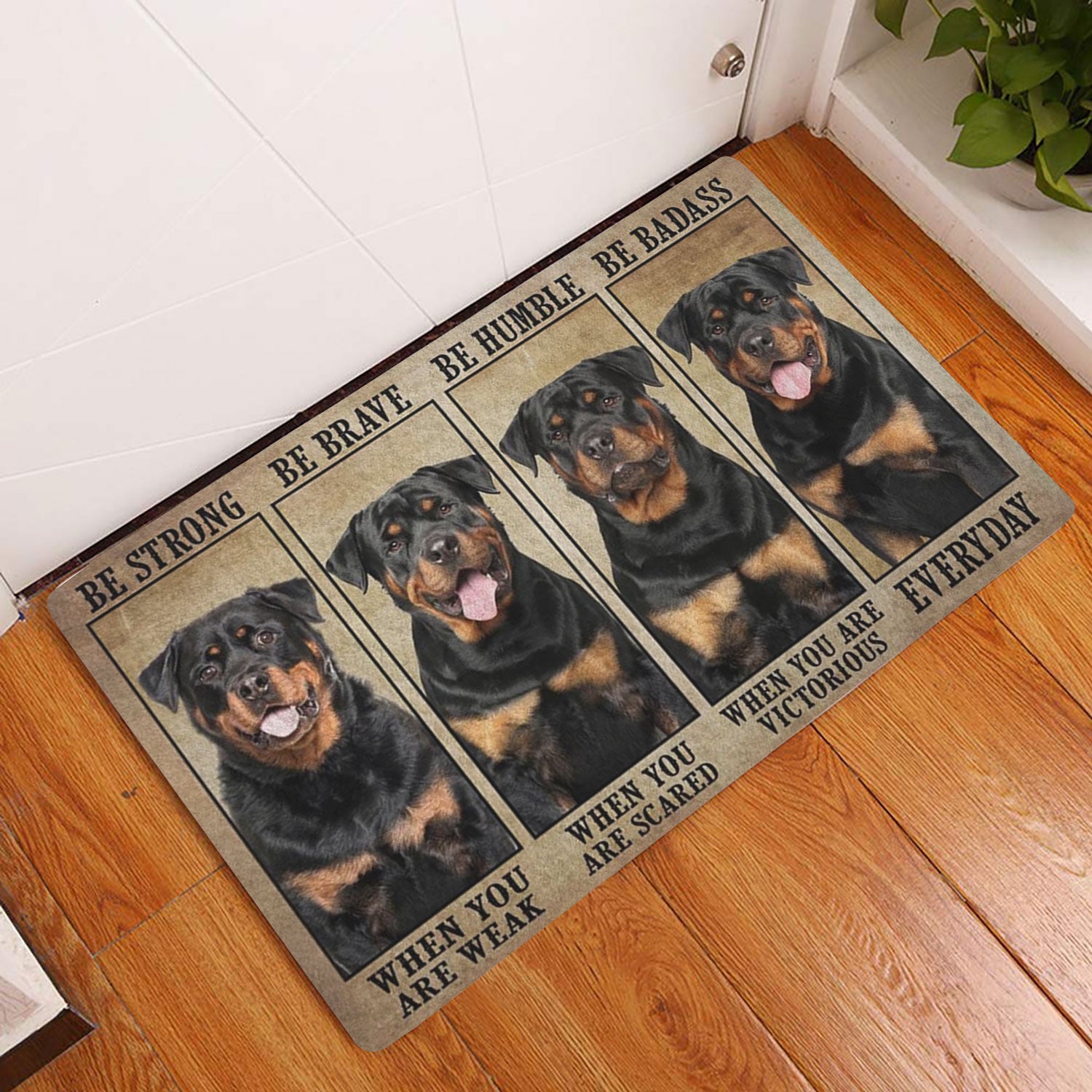 Ohaprints-Doormat-Outdoor-Indoor-Be-Strong-Brave-Humble-Badass-Rottweiler-Dog-Gift-For-Dog-Lovers-Rubber-Door-Mat-1321-