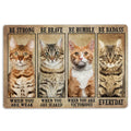 Ohaprints-Doormat-Outdoor-Indoor-Be-Strong-Brave-Humble-Badass-Cat-Gifts-For-Cat-Lovers-Rubber-Door-Mat-1326-18'' x 30''