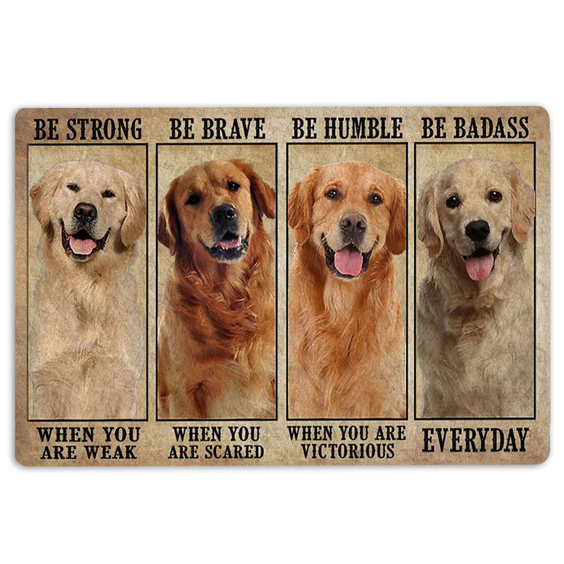 Ohaprints-Doormat-Outdoor-Indoor-Be-Strong-Brave-Humble-Golden-Retriever-Dog-Gifts-For-Dog-Lovers-Rubber-Door-Mat-1329-18'' x 30''