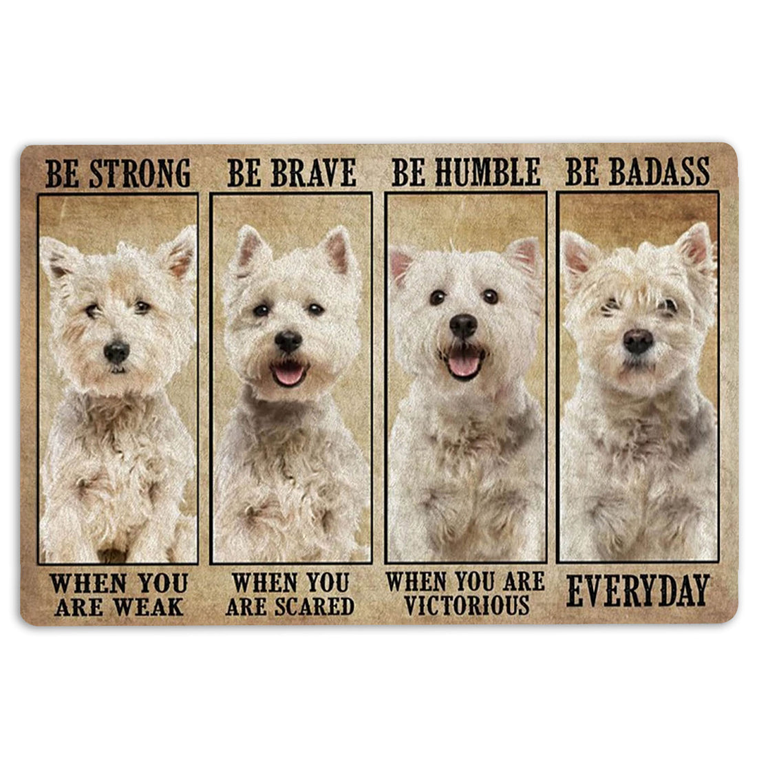 Ohaprints-Doormat-Outdoor-Indoor-Be-Strong-Brave-Humble-West-Highland-White-Gifts-For-Dog-Lovers-Rubber-Door-Mat-1340-18'' x 30''