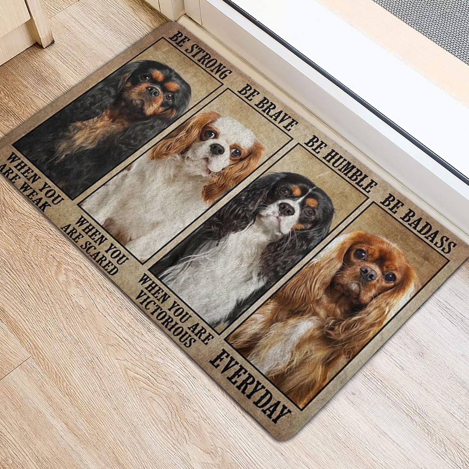 Ohaprints-Doormat-Outdoor-Indoor-Be-Strong-Brave-Humble-Cavalier-King-Charles-Gifts-For-Dog-Lover-Rubber-Door-Mat-1341-