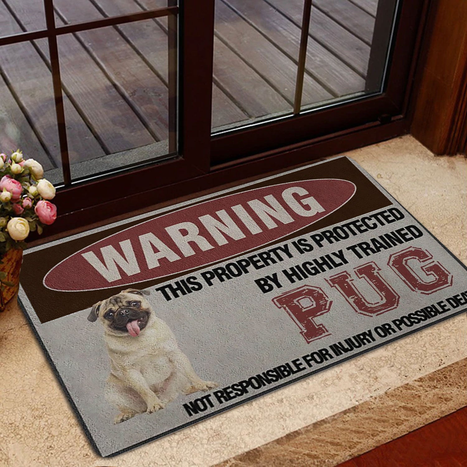 Ohaprints-Doormat-Outdoor-Indoor-Warning-This-Property-Is-Protected-By-A-Highly-Trained-Pug-Dog-Rubber-Door-Mat-1343-