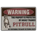 Ohaprints-Doormat-Outdoor-Indoor-Warning-This-Property-Is-Protected-By-A-Highly-Trained-Pitbull-Rubber-Door-Mat-1345-18'' x 30''
