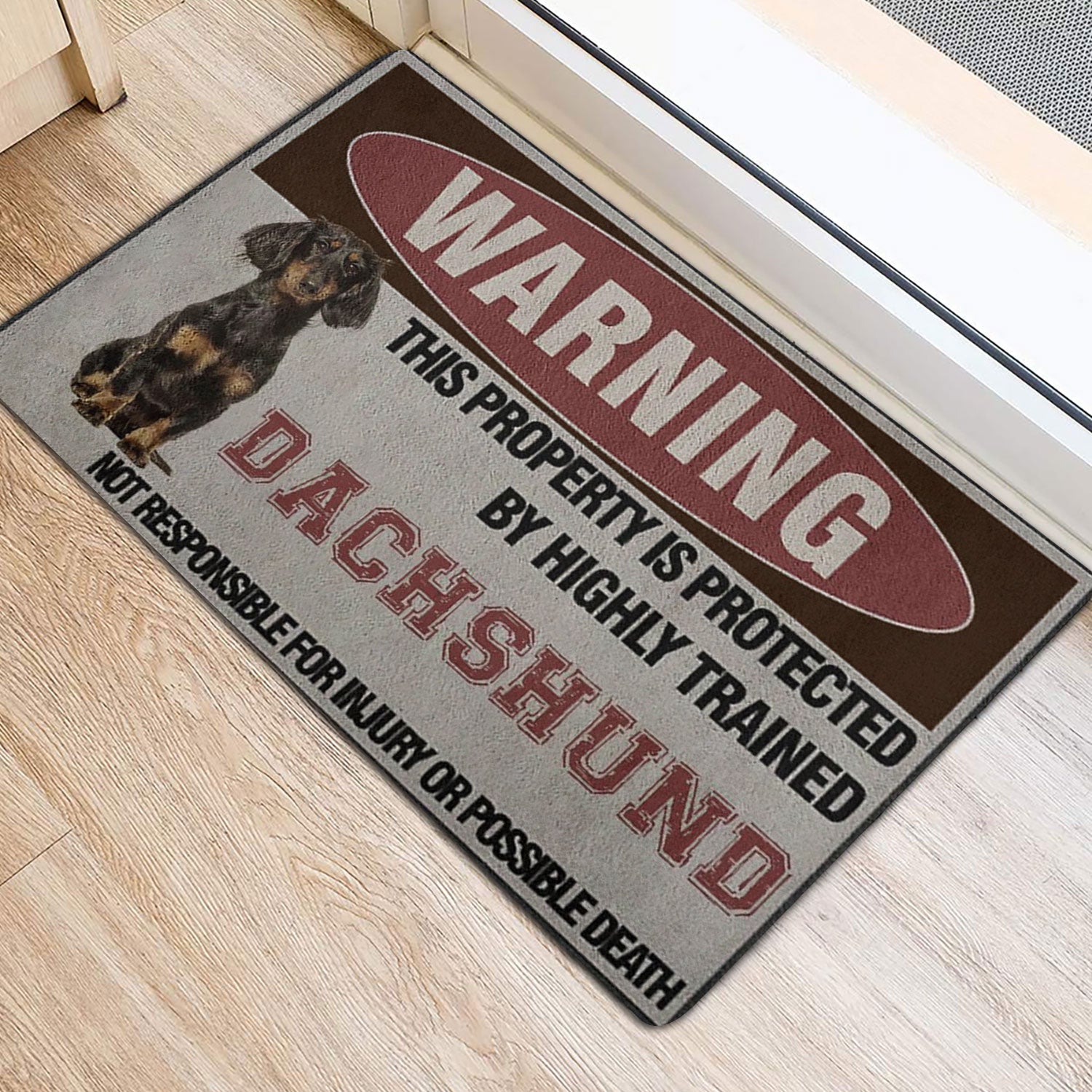 Ohaprints-Doormat-Outdoor-Indoor-Warning-This-Property-Is-Protected-By-A-Highly-Trained-Dachshund-Rubber-Door-Mat-1350-