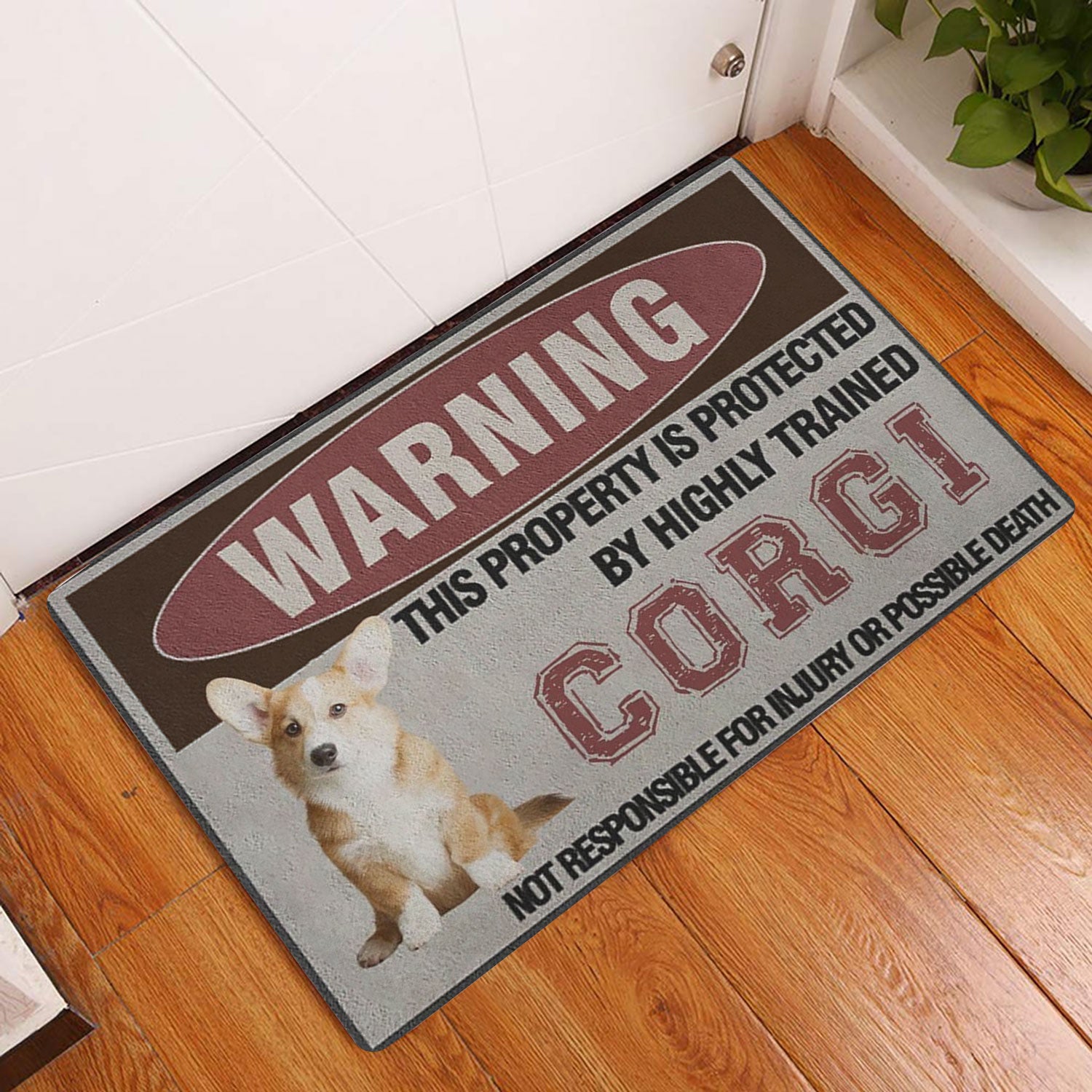 Ohaprints-Doormat-Outdoor-Indoor-Warning-This-Property-Is-Protected-By-A-Highly-Trained-Corgi-Dog-Rubber-Door-Mat-1351-