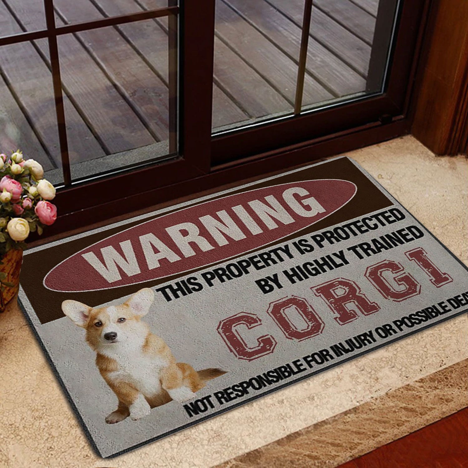 Ohaprints-Doormat-Outdoor-Indoor-Warning-This-Property-Is-Protected-By-A-Highly-Trained-Corgi-Dog-Rubber-Door-Mat-1351-