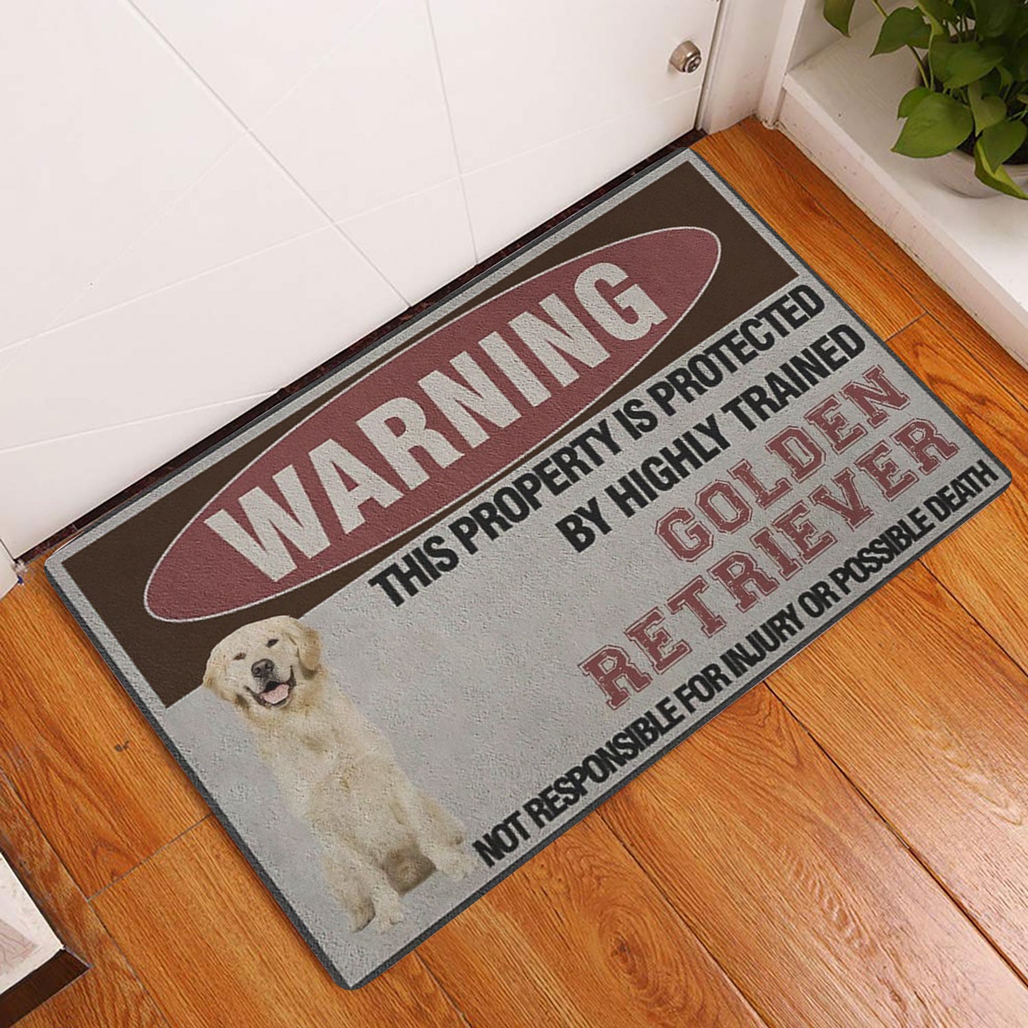 Ohaprints-Doormat-Outdoor-Indoor-This-Property-Is-Protected-By-A-Highly-Trained-Golden-Retriever-Rubber-Door-Mat-1359-