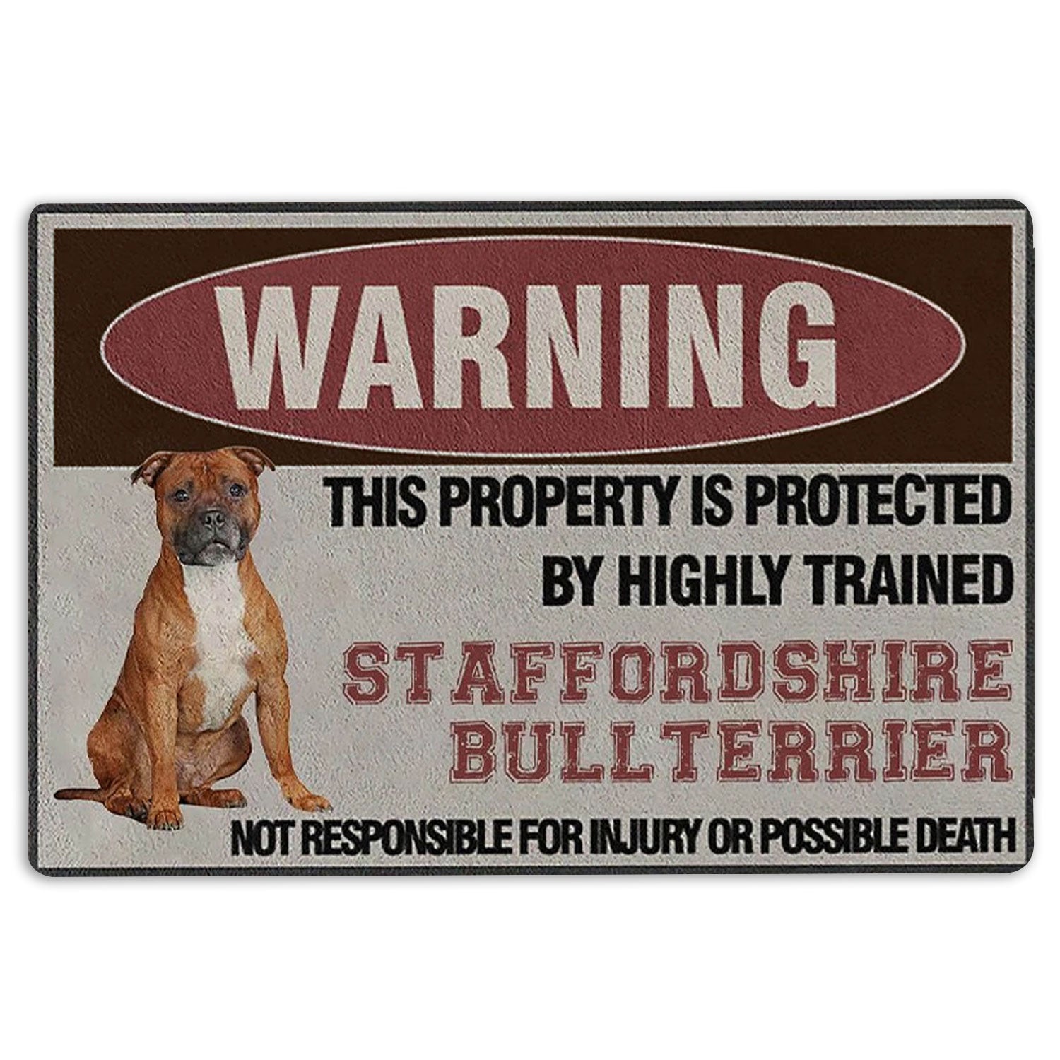 Ohaprints-Doormat-Outdoor-Indoor-This-Property-Is-Protected-By-A-Highly-Trained-Staffordshire-Rubber-Door-Mat-1369-18'' x 30''