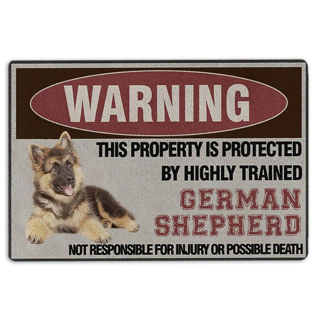 Ohaprints-Doormat-Outdoor-Indoor-This-Property-Is-Protected-By-A-Highly-Trained-German-Shepherd-Rubber-Door-Mat-1372-18'' x 30''