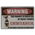 Ohaprints-Doormat-Outdoor-Indoor-Warning-This-Property-Is-Protected-By-Highly-Trained-Chiahuahua-Rubber-Door-Mat-1373-18'' x 30''