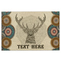 Ohaprints-Doormat-Outdoor-Indoor-Deer-Hunter-Hunting-Bohemian-Mandala-Custom-Personalized-Name-Rubber-Door-Mat-606-18'' x 30''