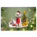 Ohaprints-Doormat-Outdoor-Indoor-Maltese-Dog-Merry-Christmas-Snow-Christmas-Tree-Xmas-Holidays-Rubber-Door-Mat-1439-18'' x 30''