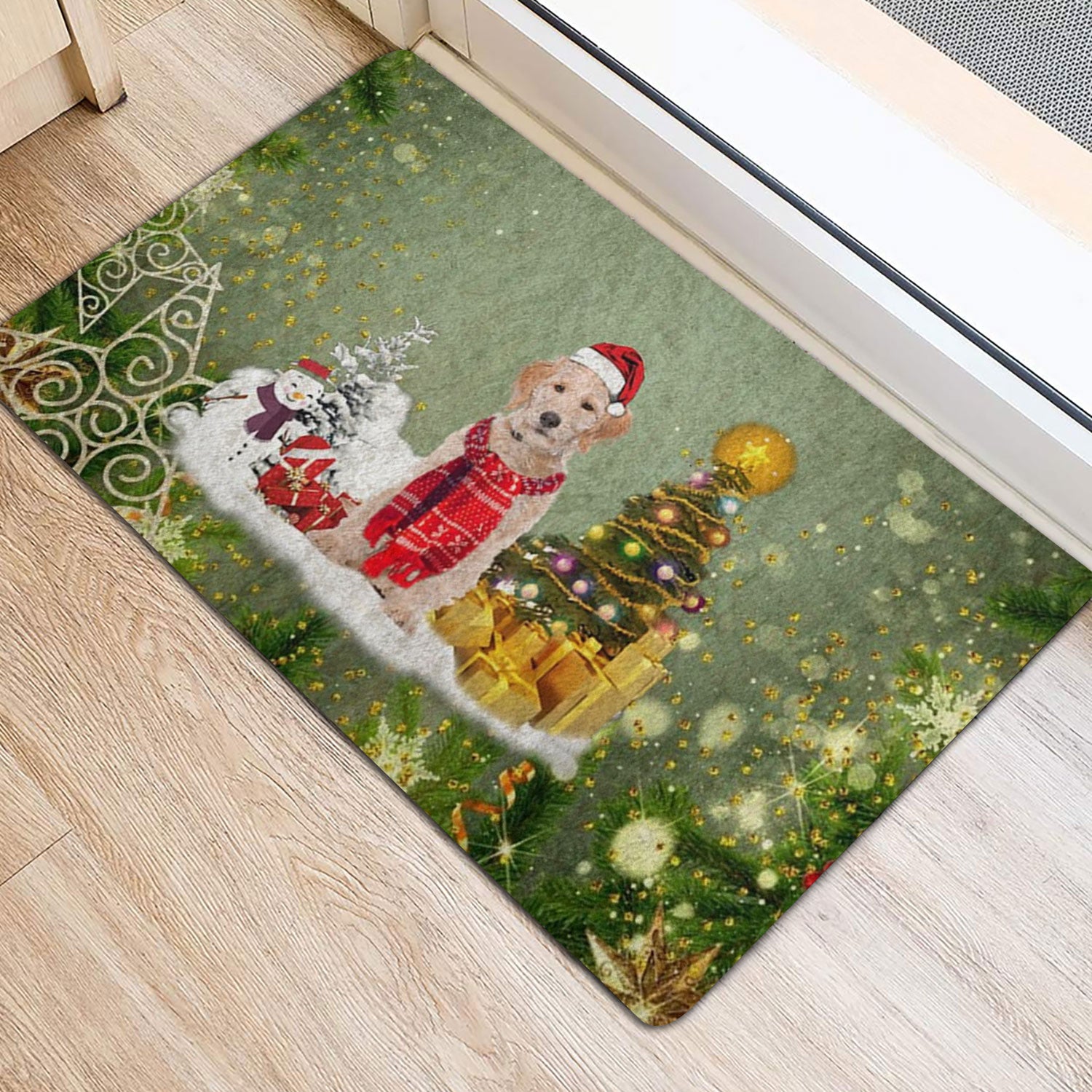 Ohaprints-Doormat-Outdoor-Indoor-Labradoodle-Dog-Merry-Christmas-Snow-Christmas-Tree-Xmas-Holiday-Rubber-Door-Mat-1440-