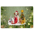 Ohaprints-Doormat-Outdoor-Indoor-English-Bulldog-Merry-Christmas-Snow-Christmas-Tree-Xmas-Holiday-Rubber-Door-Mat-1463-18'' x 30''