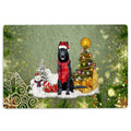 Ohaprints-Doormat-Outdoor-Indoor-Black-German-Shepherd-Merry-Christmas-Snow-Christmas-Tree-Xmas-Rubber-Door-Mat-1466-18'' x 30''