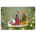 Ohaprints-Doormat-Outdoor-Indoor-Weimaraner-Merry-Christmas-Snow-Christmas-Tree-Xmas-Holidays-Rubber-Door-Mat-1468-18'' x 30''