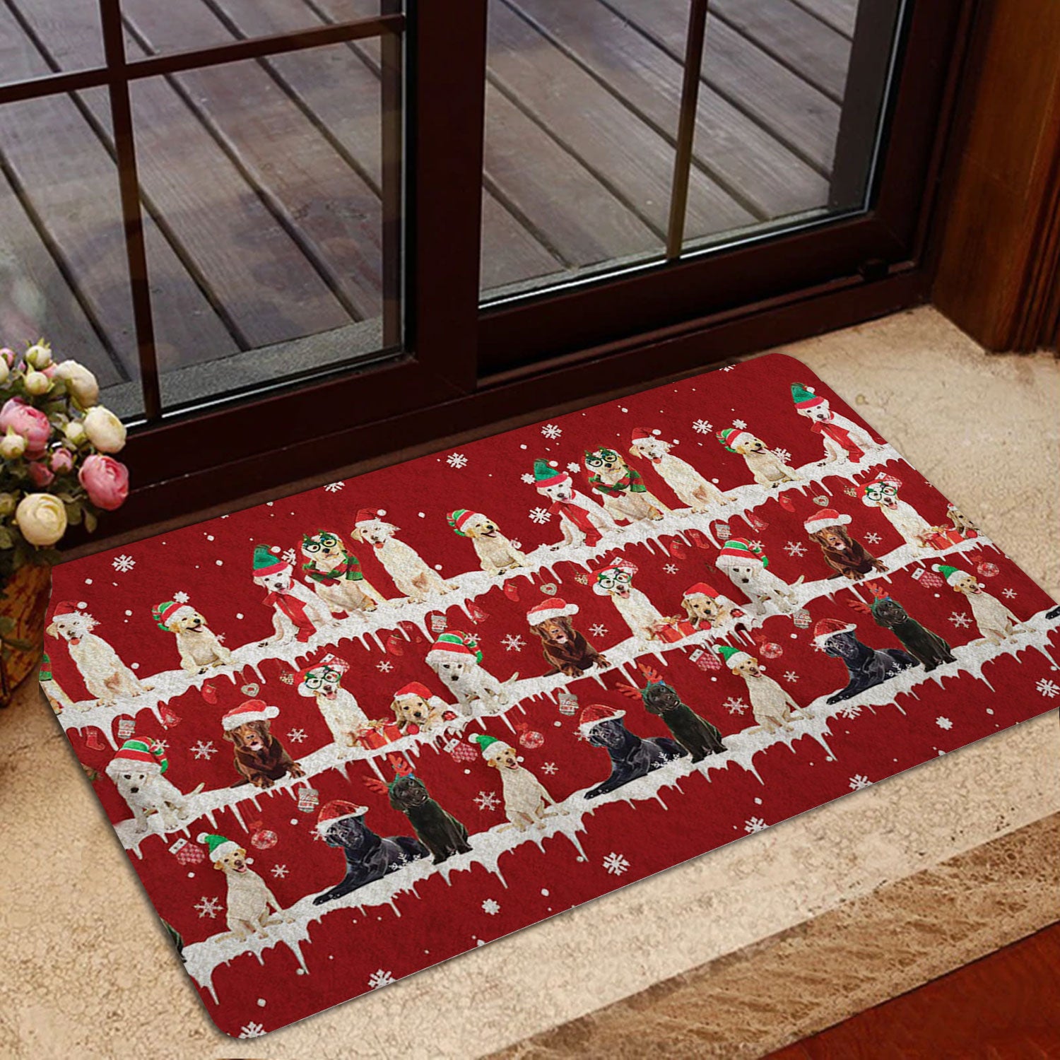 Ohaprints-Doormat-Outdoor-Indoor-Labrador-Retriever-Merry-Christmas-Snowflake-Christmas-Tree-Rubber-Door-Mat-1474-