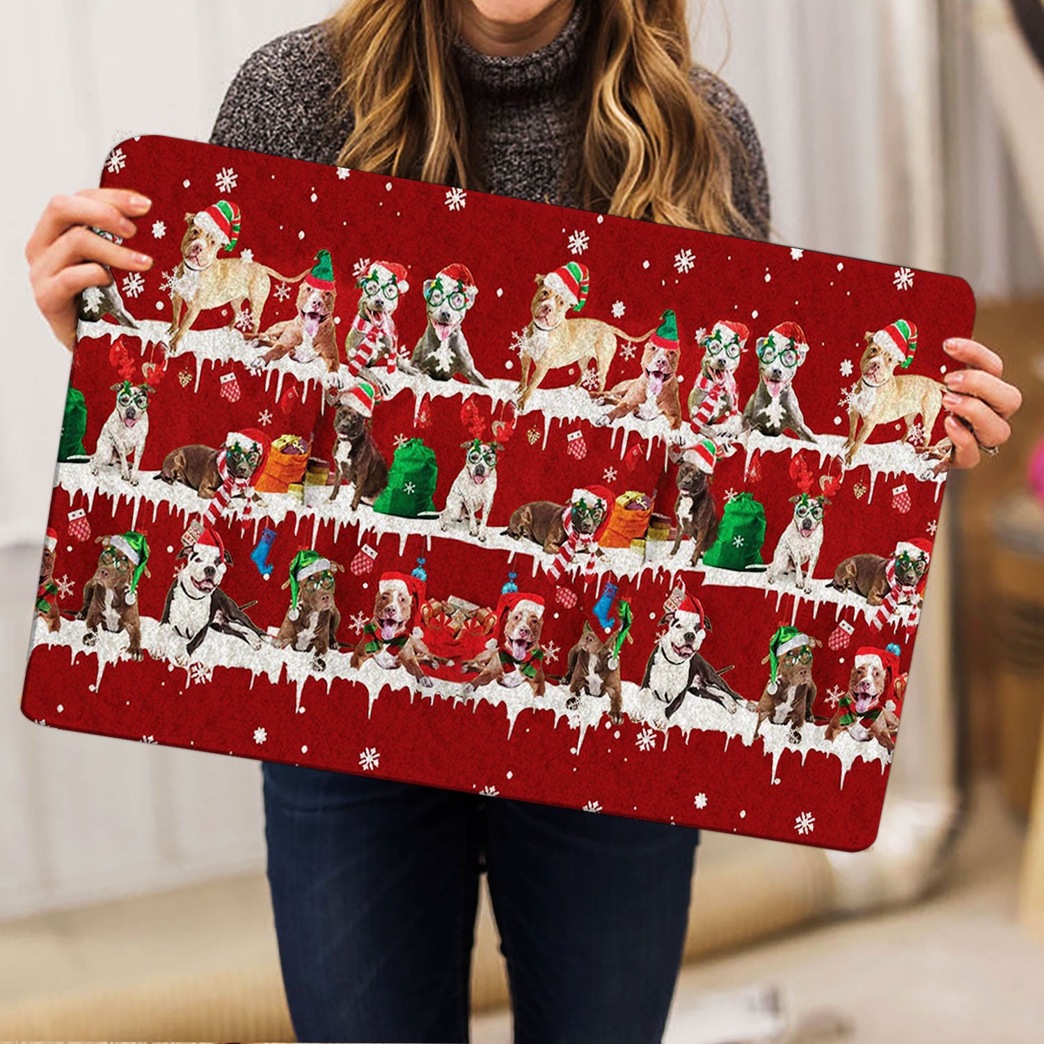 Ohaprints-Doormat-Outdoor-Indoor-Pitbull-Merry-Christmas-Snowflake-Christmas-Tree-Rubber-Door-Mat-1487-