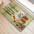 Ohaprints-Doormat-Outdoor-Indoor-Maltese-Dog-And-Book-Please-Go-Home-I'M-Reading-Rubber-Door-Mat-1502-