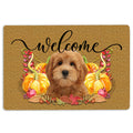 Ohaprints-Doormat-Outdoor-Indoor-Pumpkin-Spice-Goldendoodle-Dog-Welcome-Fall-Autumn-Rubber-Door-Mat-193-18'' x 30''