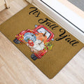 Ohaprints-Doormat-Outdoor-Indoor-It'S-Fall-Y'All-Pumpkin-Spice-Red-Truck-Custom-Personalized-Name-Rubber-Door-Mat-539-