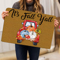 Ohaprints-Doormat-Outdoor-Indoor-It'S-Fall-Y'All-Pumpkin-Spice-Red-Truck-Custom-Personalized-Name-Rubber-Door-Mat-539-