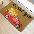 Ohaprints-Doormat-Outdoor-Indoor-It'S-Fall-Y'All-Red-Truck-Pumpkin-Spice-Custom-Personalized-Name-Rubber-Door-Mat-540-