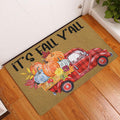 Ohaprints-Doormat-Outdoor-Indoor-It'S-Fall-Y'All-Red-Truck-Pumpkin-Custom-Personalized-Name-Rubber-Door-Mat-542-