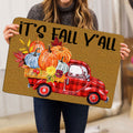 Ohaprints-Doormat-Outdoor-Indoor-It'S-Fall-Y'All-Red-Truck-Pumpkin-Custom-Personalized-Name-Rubber-Door-Mat-542-