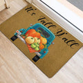 Ohaprints-Doormat-Outdoor-Indoor-It'S-Fall-Yall-Blue-Truck-Pumpkin-Spice-Custom-Personalized-Name-Rubber-Door-Mat-543-