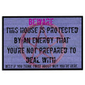 Ohaprints-Doormat-Outdoor-Indoor-Beware-This-House-Is-Protected-By-An-Energy-Wicca-Witch-Rubber-Door-Mat-649-18'' x 30''