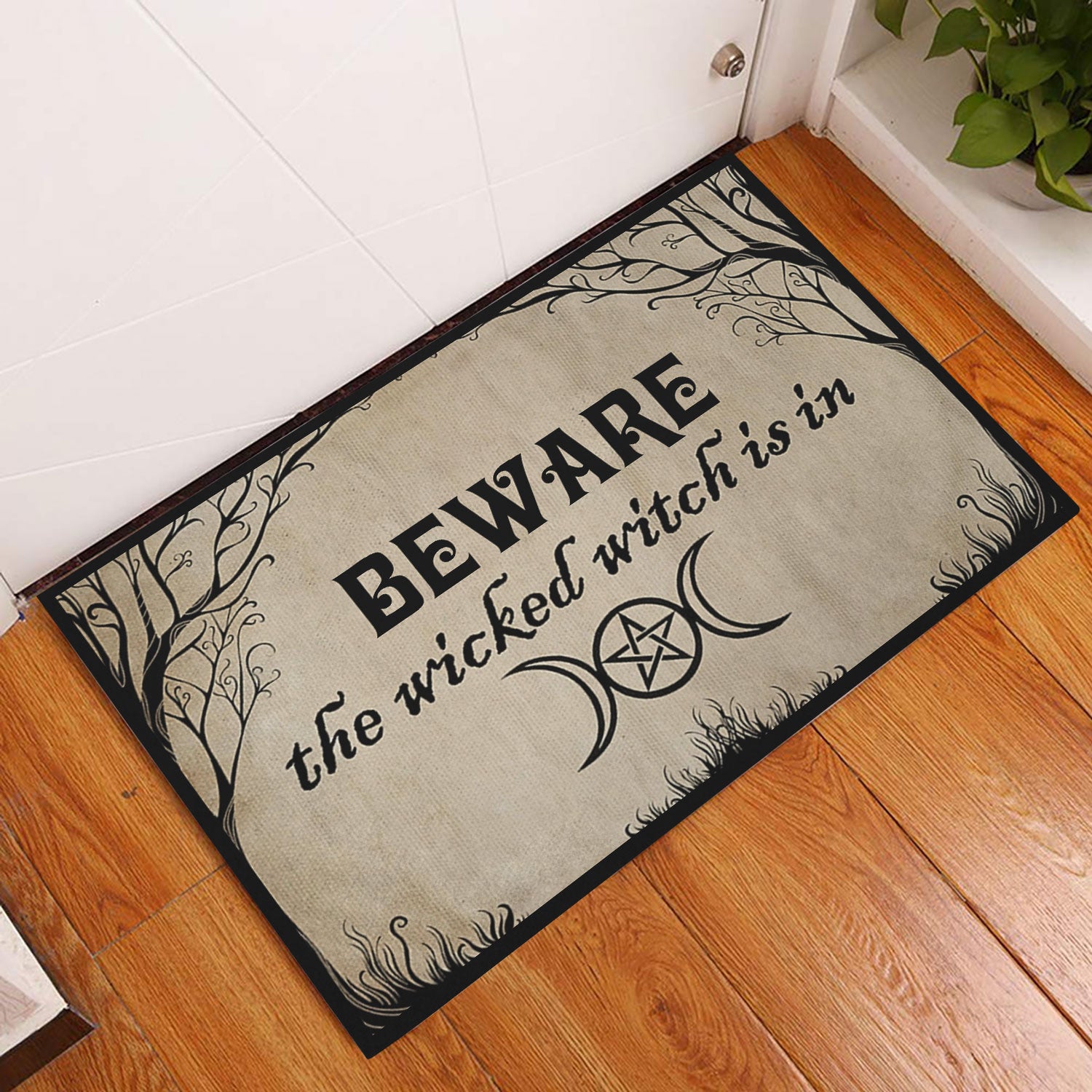 Ohaprints-Doormat-Outdoor-Indoor-Wicca-Witch-Beware-The-Witch-Is-In-Rubber-Door-Mat-659-