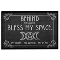 Ohaprints-Doormat-Outdoor-Indoor-Wicca-Witch-Behind-This-Door-Bless-My-Space-Rubber-Door-Mat-661-18'' x 30''