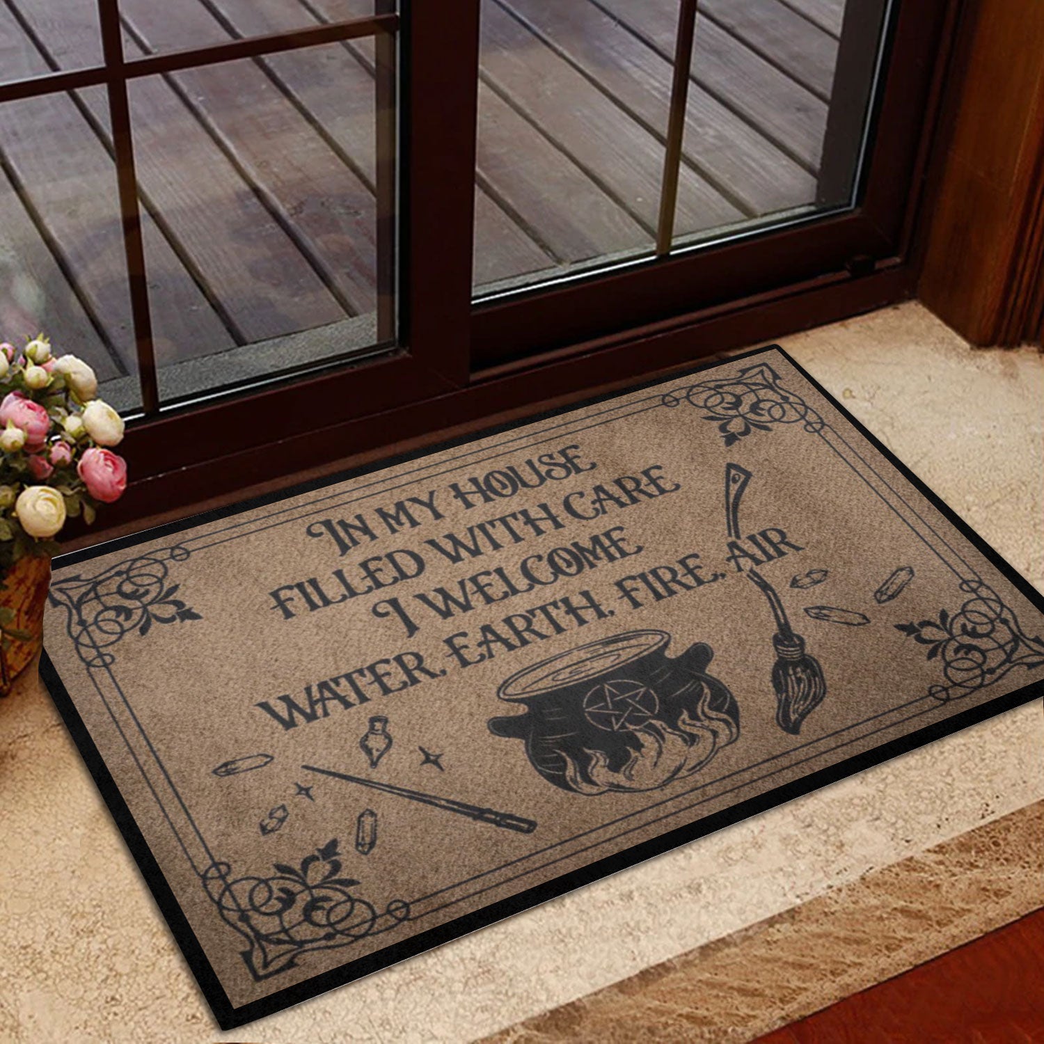 Ohaprints-Doormat-Outdoor-Indoor-Witch-In-My-House-Filled-With-Care-Wicca-Witch-Rubber-Door-Mat-663-