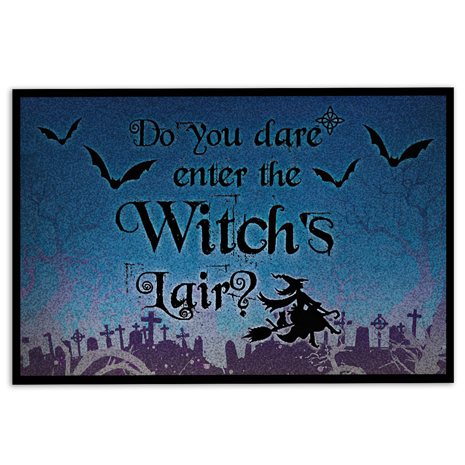 Ohaprints-Doormat-Outdoor-Indoor-Witch-Do-You-Dare-Enter-Witch'S-Lair?-Rubber-Door-Mat-665-18'' x 30''