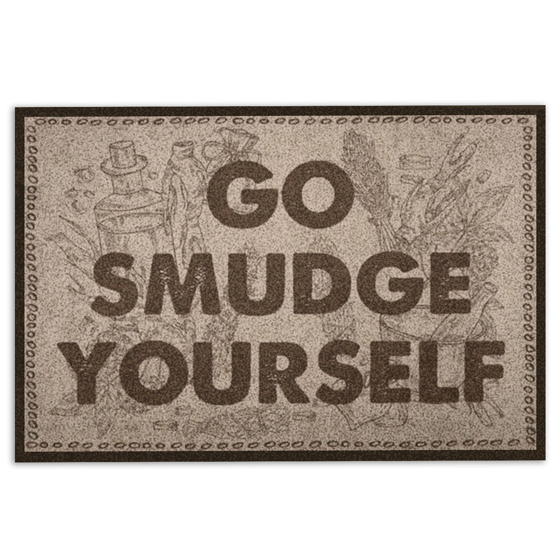 Ohaprints-Doormat-Outdoor-Indoor-Witch-Go-Smudge-Yourself-Wiccan-Rubber-Door-Mat-667-18'' x 30''