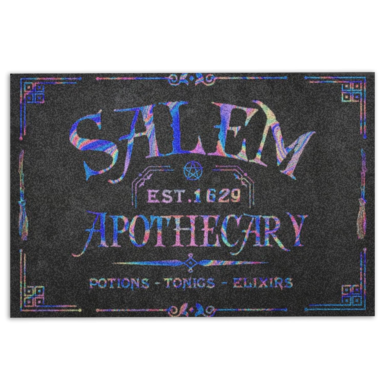 Ohaprints-Doormat-Outdoor-Indoor-Wicca-Witch-Salem-Apothecary-Rubber-Door-Mat-670-18'' x 30''