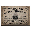 Ohaprints-Doormat-Outdoor-Indoor-Warning-Witch-Property-Wicca-Wiccan-Rubber-Door-Mat-671-18'' x 30''