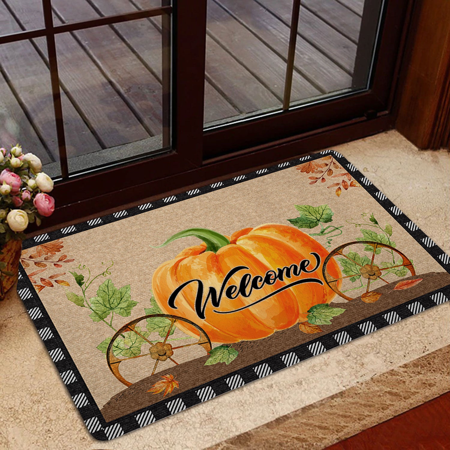 Ohaprints-Doormat-Outdoor-Indoor-Welcome-Pumpkin-Hello-Fall-Thanksgiving-Autumn-Lover-Pumpkins-Rubber-Door-Mat-1582-