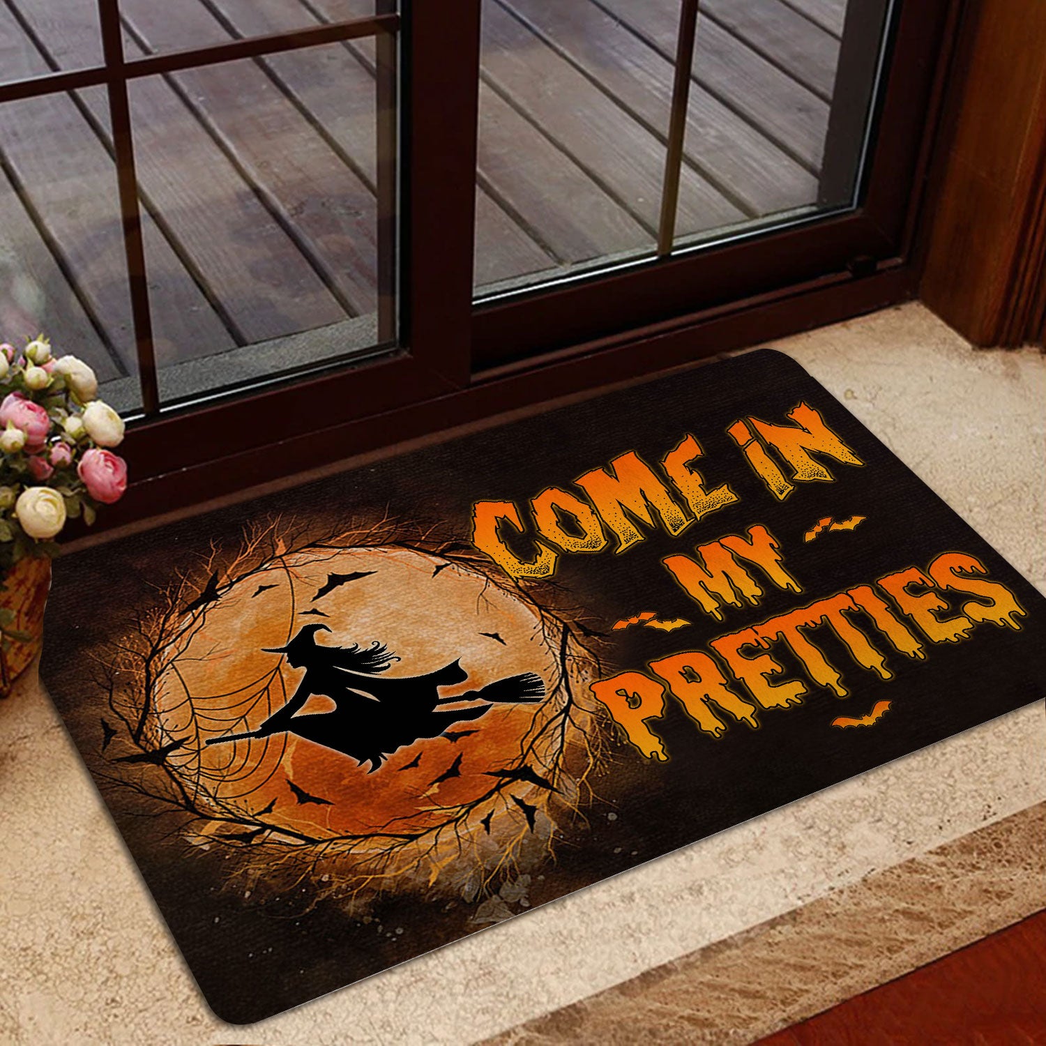 Ohaprints-Doormat-Outdoor-Indoor-Witch-Wizard-Halloween-Spell-Witches-Come-In-My-Pretties-Rubber-Door-Mat-1589-