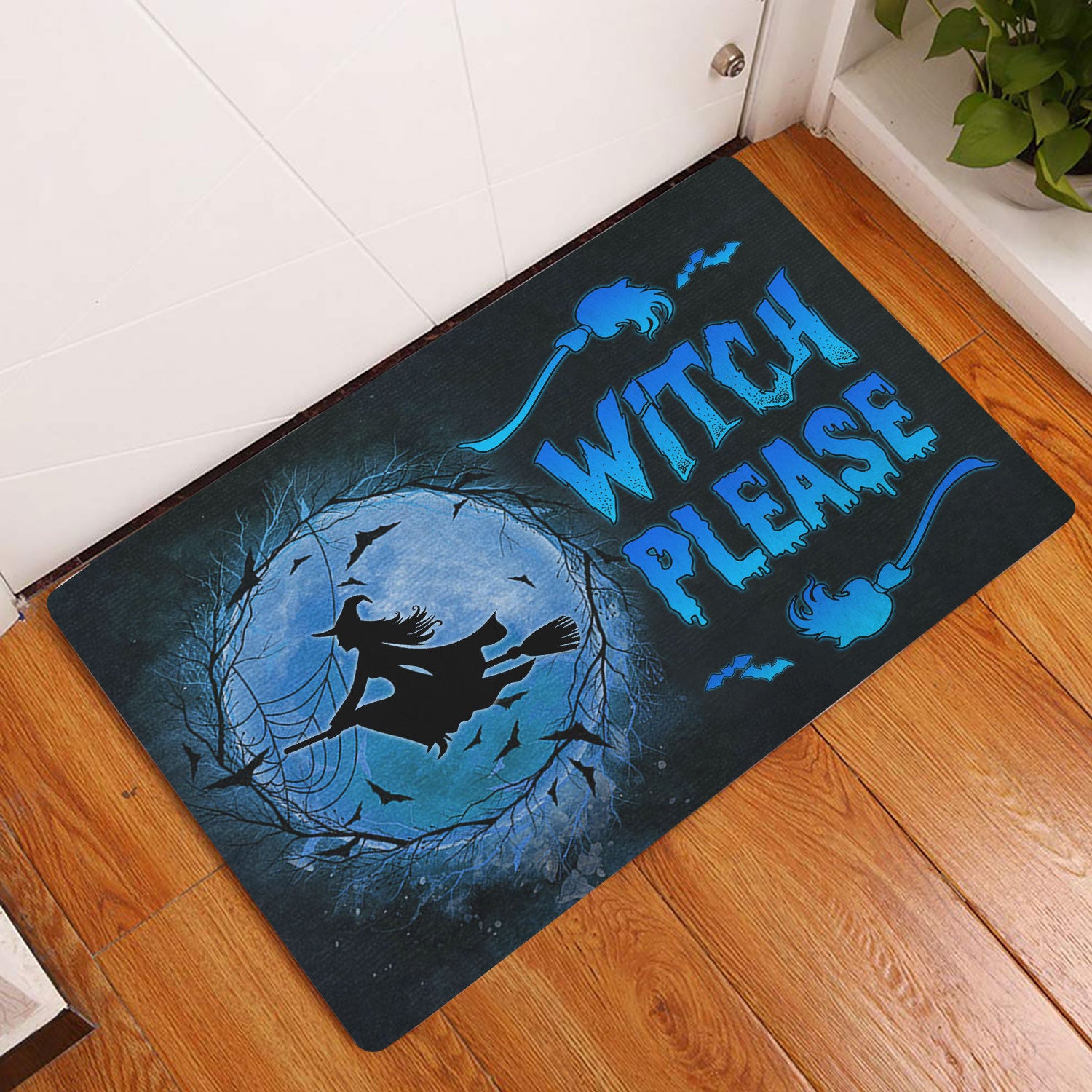 Ohaprints-Doormat-Outdoor-Indoor-Witch-Wizard-Halloween-Spell-Witches-Witch-Please-Blue-Moon-Rubber-Door-Mat-1593-