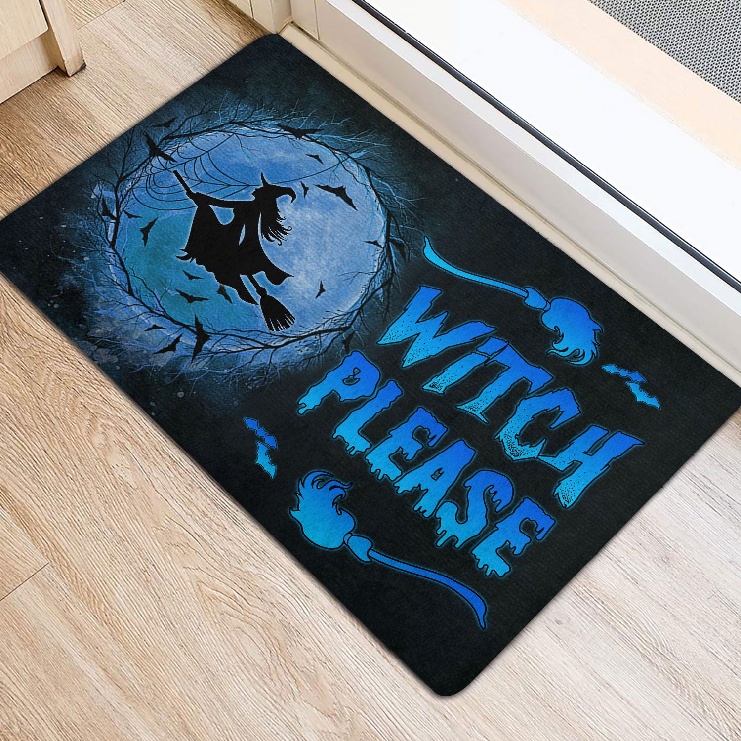 Ohaprints-Doormat-Outdoor-Indoor-Witch-Wizard-Halloween-Spell-Witches-Witch-Please-Blue-Moon-Rubber-Door-Mat-1593-