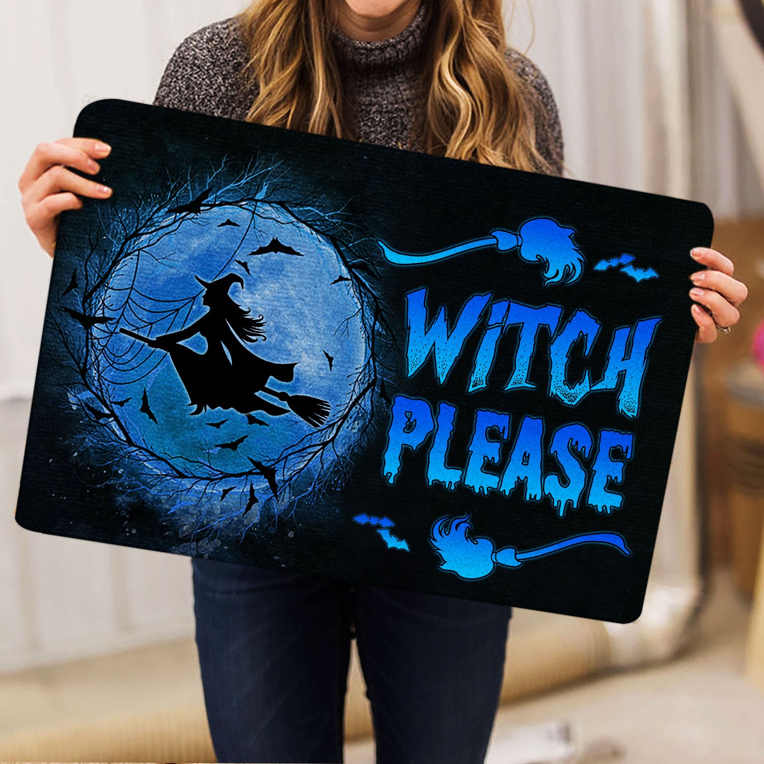 Ohaprints-Doormat-Outdoor-Indoor-Witch-Wizard-Halloween-Spell-Witches-Witch-Please-Blue-Moon-Rubber-Door-Mat-1593-