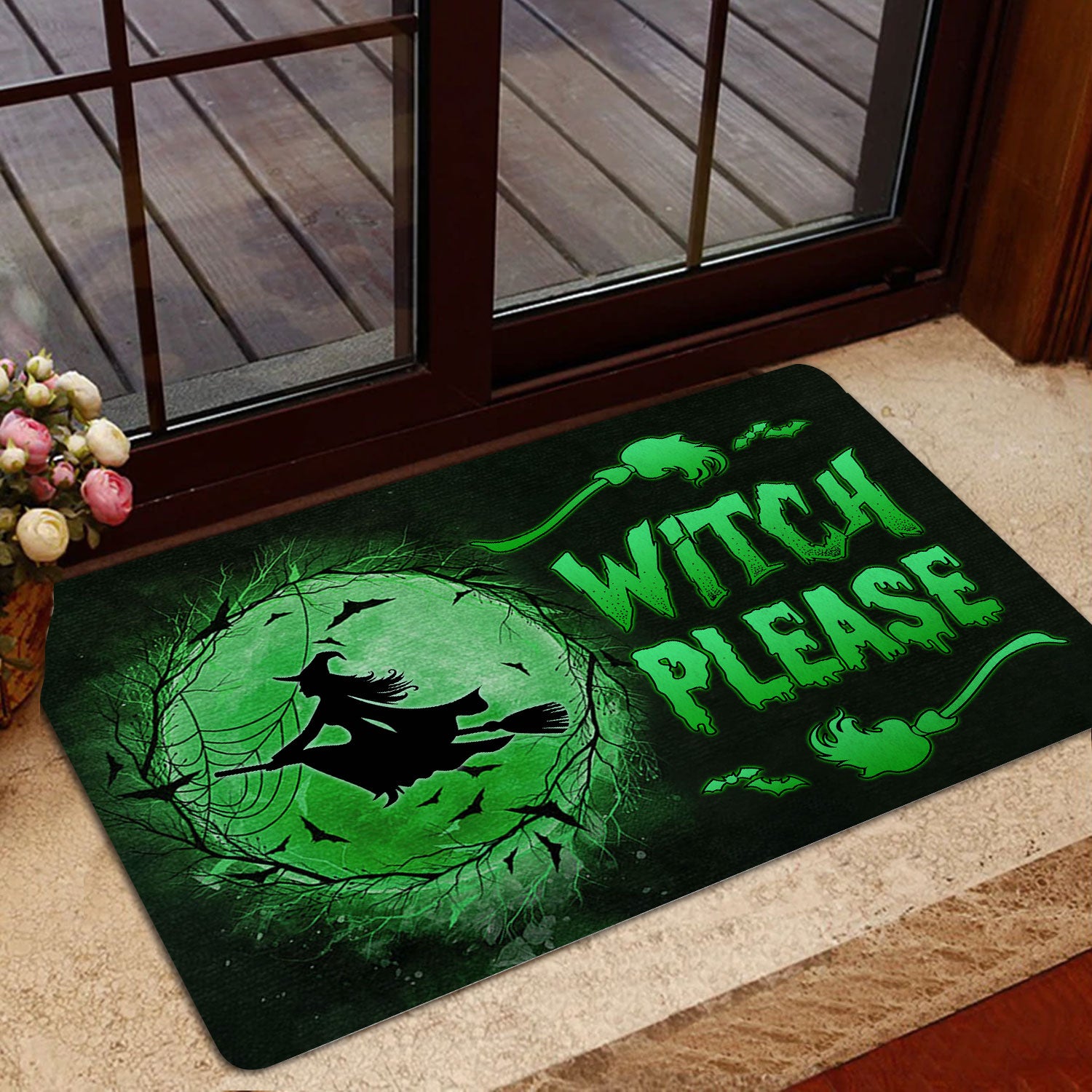 Ohaprints-Doormat-Outdoor-Indoor-Witch-Wizard-Halloween-Spell-Witches-Witch-Please-Green-Moon-Rubber-Door-Mat-1594-