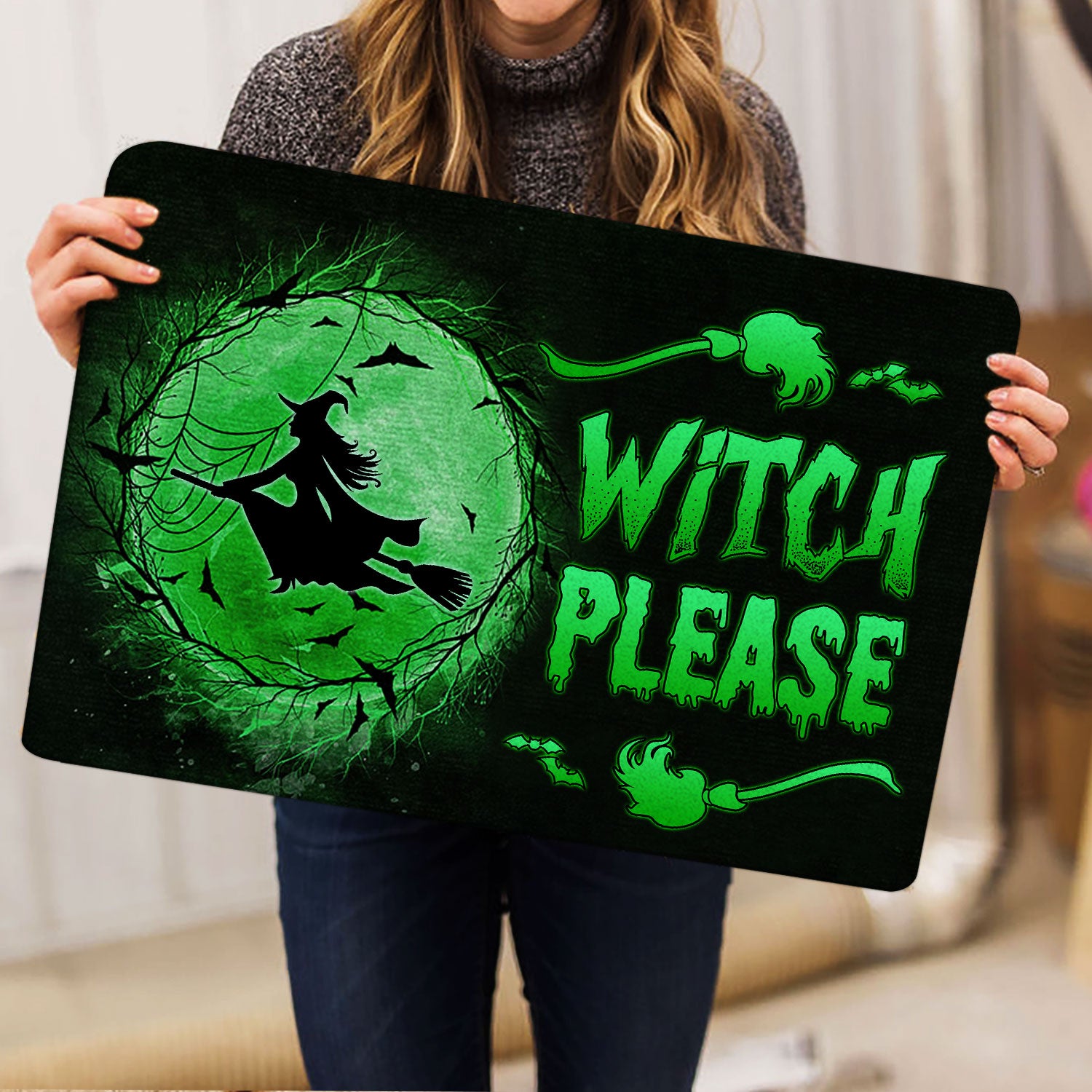 Ohaprints-Doormat-Outdoor-Indoor-Witch-Wizard-Halloween-Spell-Witches-Witch-Please-Green-Moon-Rubber-Door-Mat-1594-